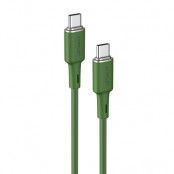 Acefast USB-C till USB-C Kabel 60W 1.2m - Grön