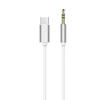 Adapter HF/audio USB-C - Jack 3,5mm Vit Kabel