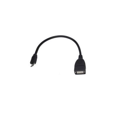Adapter OTG MicroUSB - USB A Svart