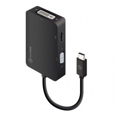 ALOGIC 3-i-1 USB-C till HDMI DVI VGA-adapter