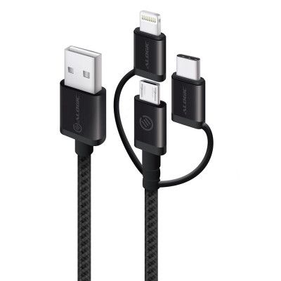 ALOGIC 3-in-1 laddningskabel - Micro USB/Lightning/USB-C