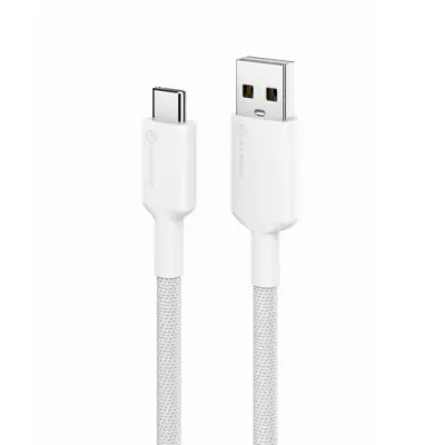 ALOGIC Elements PRO USB-A till USB-C laddningskabel 3A - 1m - Vit