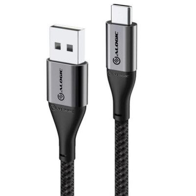 ALOGIC Ultra USB-A till USB-C Kabel 1.5 m - Rymdgrå