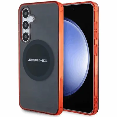 AMG Galaxy S24 Mobilskal MagSafe Transparent Bicolor - Svart