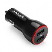 ANKER POWER DRIVE CAR CHARGER 24W 2-PORT BLACK 12V ADAPTER