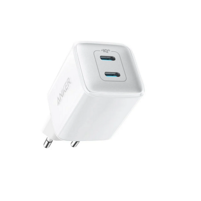 Anker Väggladdare 40W 2xUSB-C 521 Nano Pro - Vit