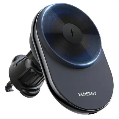 Araree MagSafe Bilhållare med trådlös laddare Renergy - Svart