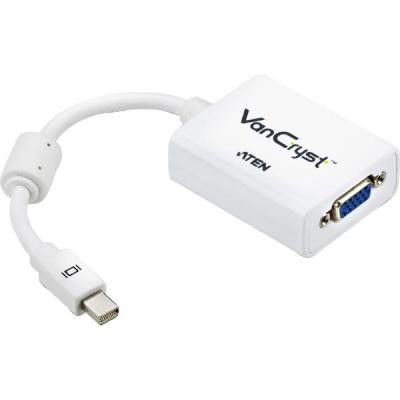 Aten mini DisplayPort till VGA-adapter, 20-pin ha - 15-pin ho, 0,2m, vit