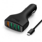 Aukey Qualcomm Certified 4 Port Quick Carcharger 2.0