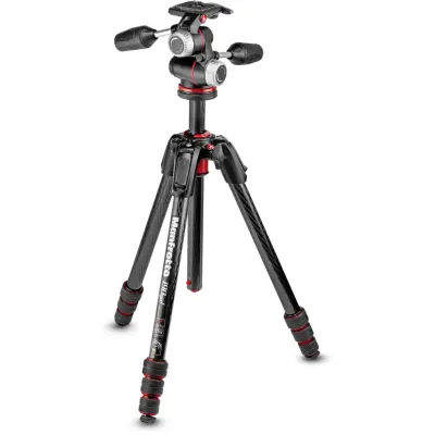 Manfrotto 190 Go! XPro Trevägshuvud Kolfiber