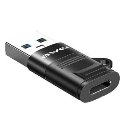 Awei USB-C Till USB-A Adapter CL-13 - Svart