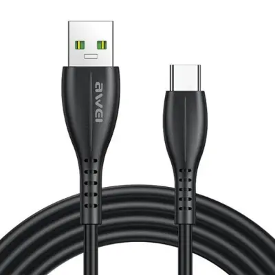 Awei USB-A Till USB-C 1m Kabel CL-115T - Svart