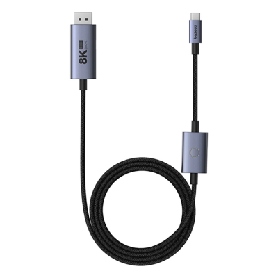 Baseus DisplayPort Till Type-C Kabel High Defination 1.5m - Svart