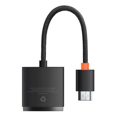 Baseus Adapter HDMI Till VGA Micro USB - Svart