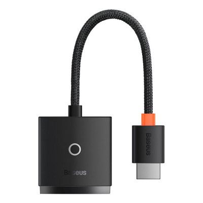Baseus Adapter HDMI Till VGA Mini jack 3.5 mm Micro USB - Svart