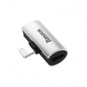 BASEUS Adapter HF Lightning 8-pin to 2x Lighning - Silver/Svart