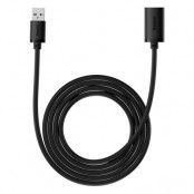 Baseus AirJoy Förlängning USB 3.0 Kabel 2m - Svart