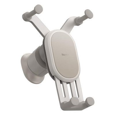 Baseus Bilhållare Luftventil Med Inbyggd Induktiv Laddare 15W - Grå