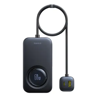 Baseus Billaddare 60W med Integrated Kabel PrimeTrip VW1 - Svart