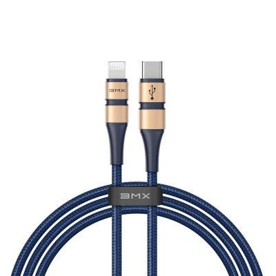 Baseus BMX MFI USB Type C PD 18W - lightning 1.2m kabel Guld