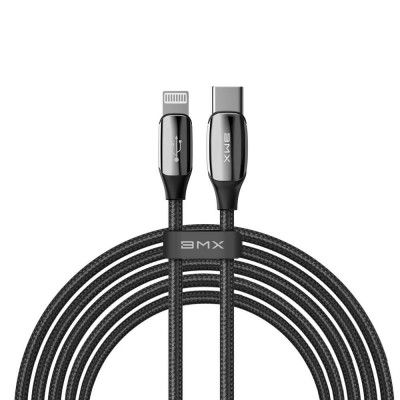 Baseus BMX MFI USB Type C PD 18W - lightning Kabel 1,8 m Svart