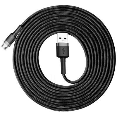 BASEUS Cafule Micro-Usb Cable 300 cm Grå / Svart