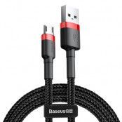 Baseus Cafule micro USB kabel QC 3.0 2.4A 0,5M Svart-Röd
