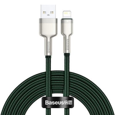 Baseus Cafule USB Till Lightning Kabel 2 m - Grön
