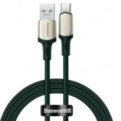Baseus Cafule USB Type C kabel snabb laddning 3.0 5 A 1 m Grön