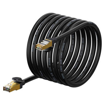 Baseus Cat7 Nätverk Kabel RJ45 10 Gbps 8m - Svart