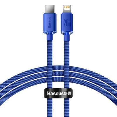 Baseus Crystal USB-C till Lightning kabel 20W 1.2m - Blå