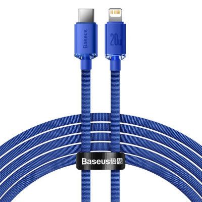 Baseus Crystal USB-C till Lightning kabel 20W 2m - Blå