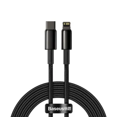 Baseus USB-C till Lightning kabel 20 W 2m - Svart