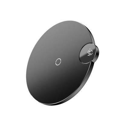 Baseus Digital Led Trådlös Laddare Svart