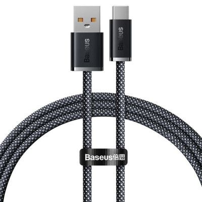 Baseus Dynamic USB-C till USB-A kabel 100W 1m - Grå