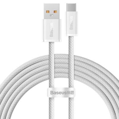 Baseus Dynamic USB-C till USB-A kabel 100W 2m - Vit