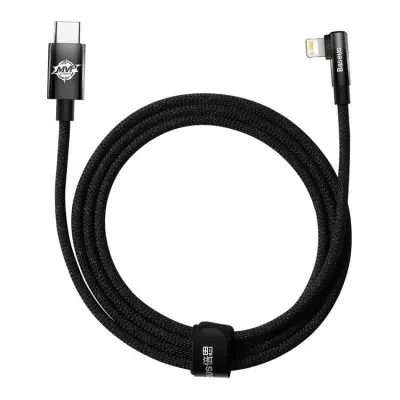 Baseus Elbow USB-C till Lightning kabel 20W 2m - Svart