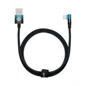 Baseus Elbow USB Till Lightning Kabel 1m - Blå
