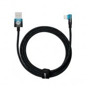 Baseus Elbow USB Till Lightning Kabel 2m - Blå