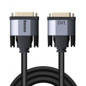 Baseus Enjoyment Series DVI MaleDVI Male Adapter Kabel 2m Grå
