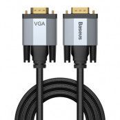 Baseus Enjoyment Series VGA MaleVGA Male Adapter Kabel 2m Grå