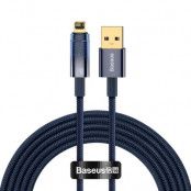 Baseus Explorer USB Till Lightning Kabel 2 m - Blå
