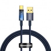 Baseus Explorer USB-A till USB-C Kabel 100W 1m - Blå