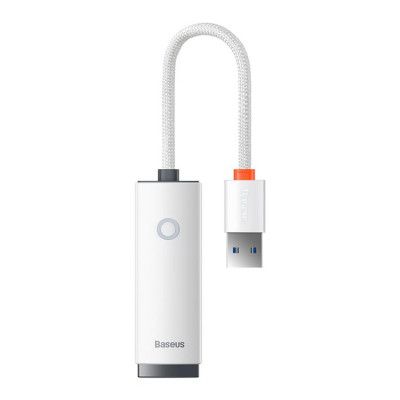 Baseus External USB-A Nätverks Adapter - Vit