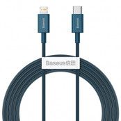 Baseus Fast Charging Lightning - USB Typ-C Kabel 1 m - Blå