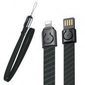 Baseus Gold Collar Kabel USB lightning 2.4A 85cm Stripe Svart