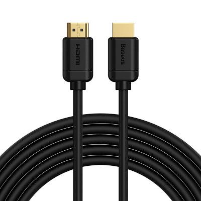 Baseus HDMI 2.0 Kabel 4K 30 Hz 3D HDR 18 Gbps 5 m Svart
