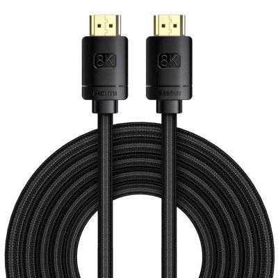 Baseus HDMI 8K Till HDMI 8K Kabel 5m - Svart