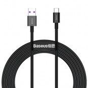 Baseus Huawei Snabbladdningskabel USB-A till USB-C 2m - Svart
