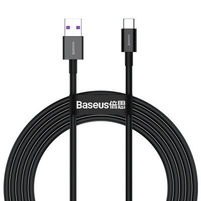 Baseus Huawei Snabb USB-C till USB-A kabel 2m - Svart
